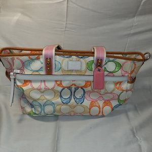 Women's coach diaper bag